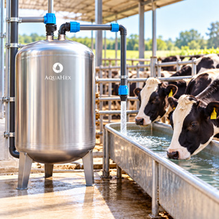 AquaHex hexagonal water for livestock
